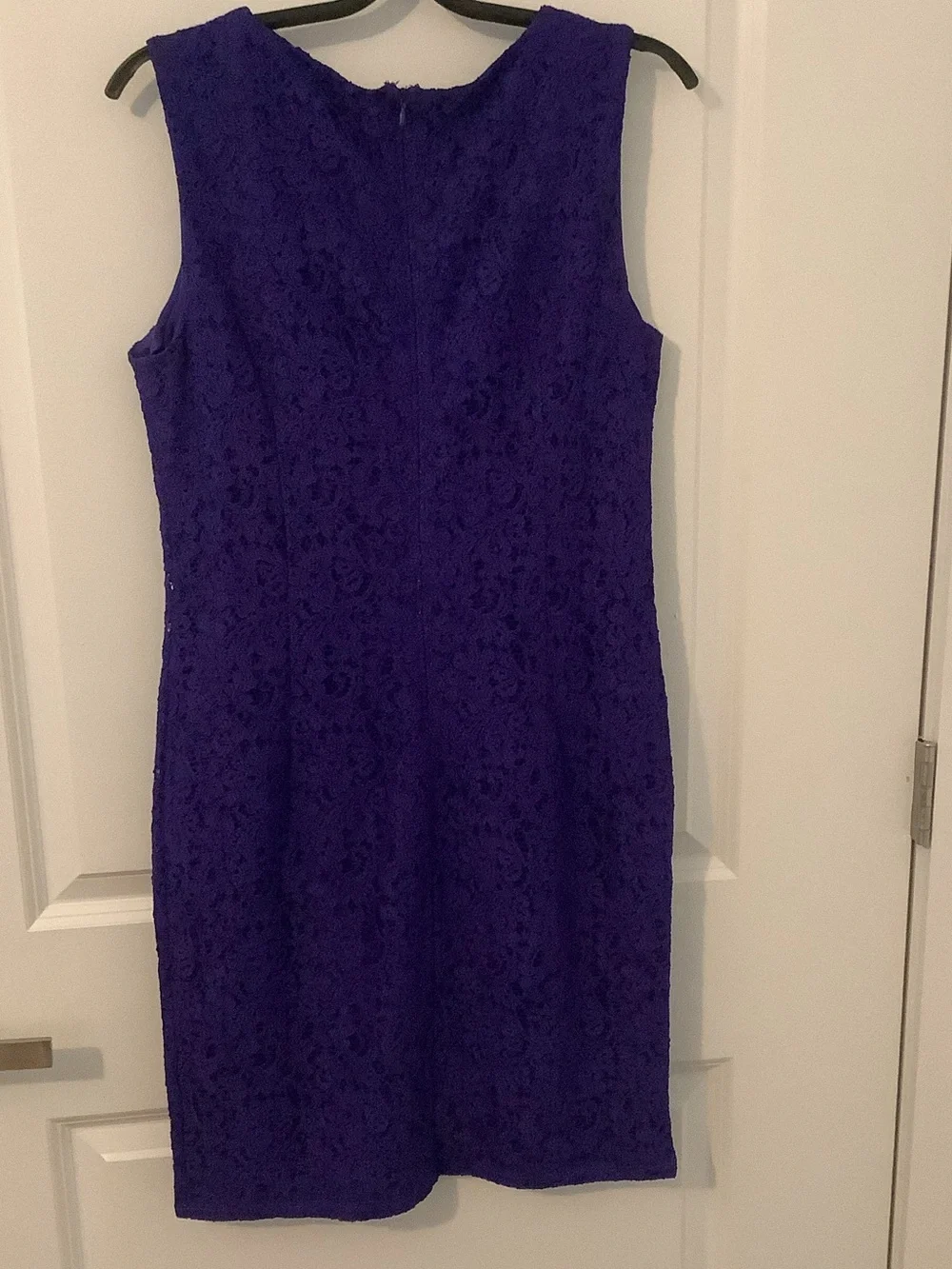Liz Claiborne Purple Lace Midi Sheath Dress